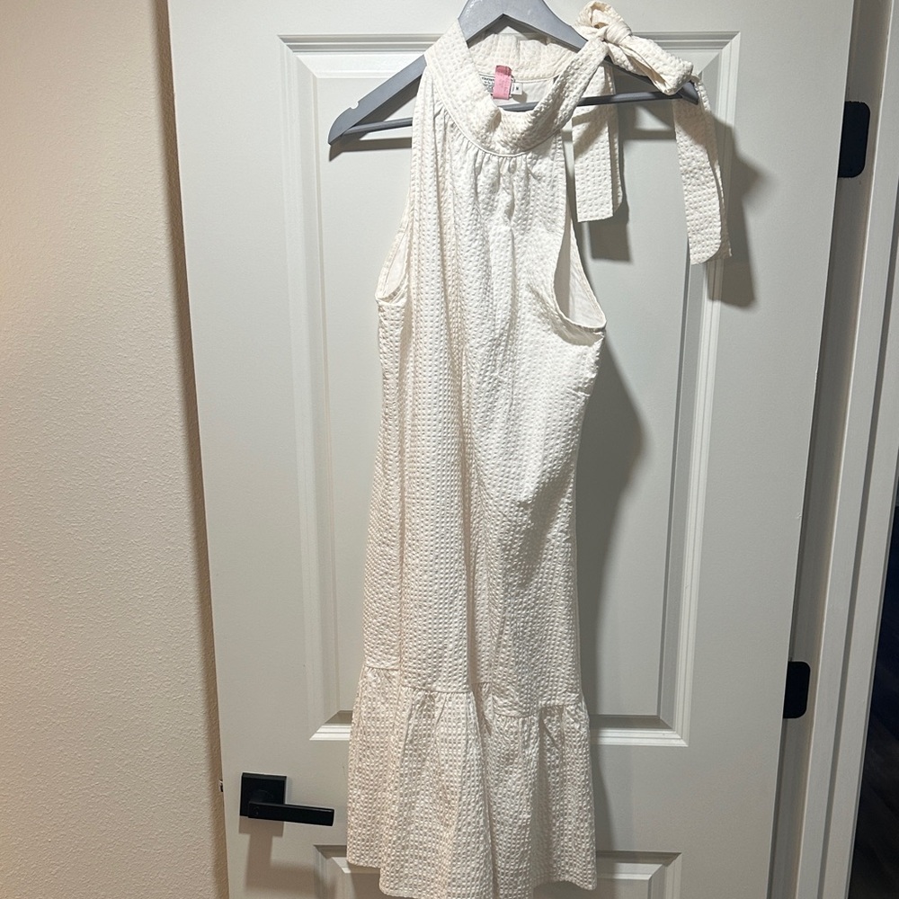 Vineyard Vines Cream Halter Dress